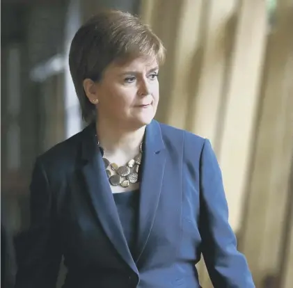  ??  ?? 0 Pressure is growing on the First Minister to hold a second independen­ce referendum