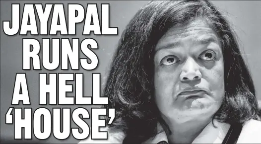  ??  ?? Washington state Rep. Pramila Jayapal is a progressiv­e known for worker’s rights — yet her office is “abusive,” according to a report.