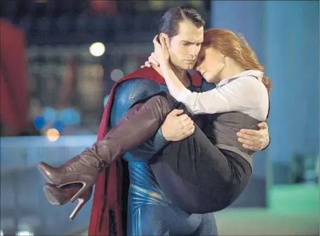  ?? Clay Enos ?? LOIS LANE (Amy Adams) and Superman (Henry Cavill) star in “Batman v Superman,” which started strong, then stumbled.