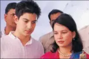  ?? HT FILE PHOTO ?? Devraj and Lalitya, grandchild­ren of Gayatri Devi.