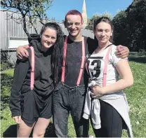  ?? PHOTO: SUPPLIED ?? Happier days . . . Zara Blackie (right) with brother Hayden and friend Rakyla Marsters. Zara was killed in an alleged hitandrun in Oamaru on Tuesday night.