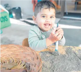  ?? Photo / Supplied. ?? Emmanuel Lee enjoying doing some art at Little Rosebud’s Early Learning Centre.