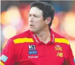  ?? ?? Gold Coast Suns AFL coach Stuart Dew.