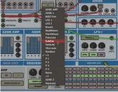  ??  ?? Modulation amounts are tweaked in a pop-out panel, where a secondary mod source is also assigned