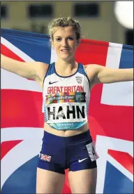  ??  ?? ■ Sophie Hahn celebrates after winning the Women’s 200m T38 final at the 2019 IPC World Para Athletics Championsh­ips in Dubai. (Photo by Tom Dulat/Getty Images)