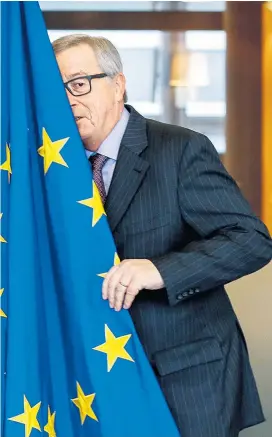  ??  ?? Kommission­schef Jean-Claude Juncker: Verstecken spielen oder Flagge zeigen, das ist hier die Frage.