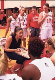  ?? Rich Gannon / Boston University ?? Boston University women’s basketball coach Marisa Moseley, a former UConn assistant.