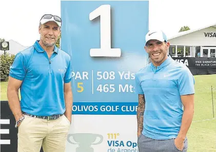  ?? MARCELO FIGUERAS ?? Hobby. Batistuta y Tevez comparten la pasión por el golf y han jugado juntos alguna vez.