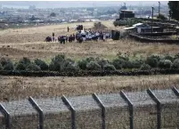  ?? (Ammar Awad/Reuters) ?? INTERNALLY DISPLACED refugees protest near the border between Israel and Syria in an appeal to the UN.