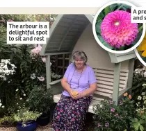  ?? ?? The arbour is a delightful spot to sit and rest