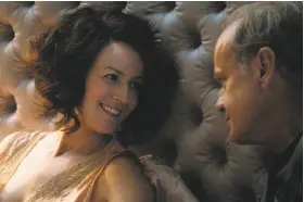  ?? Aaron Epstein / Amazon Prime Video ?? Rosemarie DeWitt plays Rose Brady, and Kelsey Grammer plays Pat Brady, head of Hollywood studio Brady American Pictures, in “The Last Tycoon.”