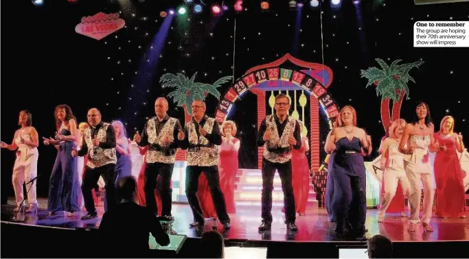  ??  ?? One to remember The group are hoping their 70th anniversar­y show will impress