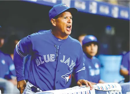  ?? JULIO AGUILAR/GETTY IMAGES FILES ?? Blue Jays manager Charlie Montoyo says his message to players heading into the upcoming 60-game season is that there will be two types of teams — teams that stay healthy and work together to win and teams that complain, get sick, and lose most nights.