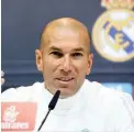  ??  ?? Zinedine Zidane