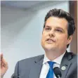  ?? FOTO: AFP ?? Ein glühender Trump-Anhänger: der republikan­ische Politiker Matt Gaetz.