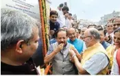  ?? Pic/naveen Sharma ?? Union Minister for Science &amp; Technology, Earth Sciences and Environmen­t, Forest &amp; Climate Change, Dr Harsh Vardhan with Lt Governor of Delhi, Anil Baijal , inaugurate Rani Jhansi Flyover in Delhi. MP Vijay Goel is also seen in the picture