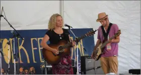  ?? MARIAN DENNIS — MEDIANEWS GROUP ?? The 58th annual Folk Festival kicked Friday with dozens of acts performing throughout the weekend.