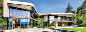  ?? ?? Spectacula­r: The £52m modern villa overlookin­g Lake Geneva