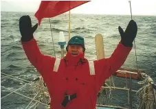  ??  ?? Above: John Ridgway at Cape Horn Right: John’s wife, Marie Christine