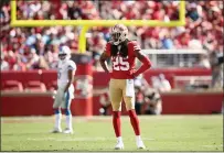  ?? EZRA SHAW — THE ASSOCIATED PRESS ?? Niners newcomer Richard Sherman, 30, thinks he will eventually shift from defensive back to safety.