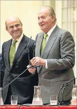  ?? EUROPA PRESS / GETTY ?? Don Juan Carlos instó a los empresario­s a “seguir adelante”