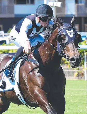  ?? Picture: Grant Peters ?? The Move wins at Doomben with Kyle Wilson-Taylor aboard.