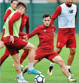  ?? GETTY IMAGES ?? No rushing back: Coutinho in training yesterday