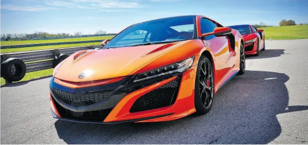  ?? PHOTOS: DEREK MCNAUGHTON / DRIVING ?? With more than double the horsepower of its predecesso­r, the 2019 Acura NSX is still a supercar with everyday driveabili­ty, just like the first ones.