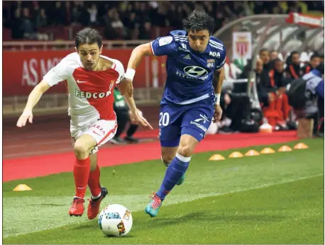  ?? (Photo S. Botella) ?? Bernardo Silva et Monaco ont l’occasion de corriger le tir ce soir après leur défaite à domicile contre Lyon au match aller.