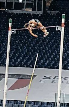  ?? /TWITTER DIAMOND LEAGUE. ?? Este fue el salto de 6.15 metros en la Diamond League de Roma que le valió la marca mundial.