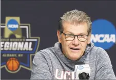  ?? Kathy Willens / Associated Press ?? UConn coach Geno Auriemma says he has mixed feelings about California’s Fair Pay to Play Act.