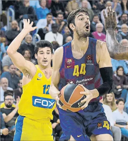  ?? FOTO: MANEL MONTILLA ?? Ante Tomic, capitán del Barça de basket, ha sido informado de la situación por parte del club