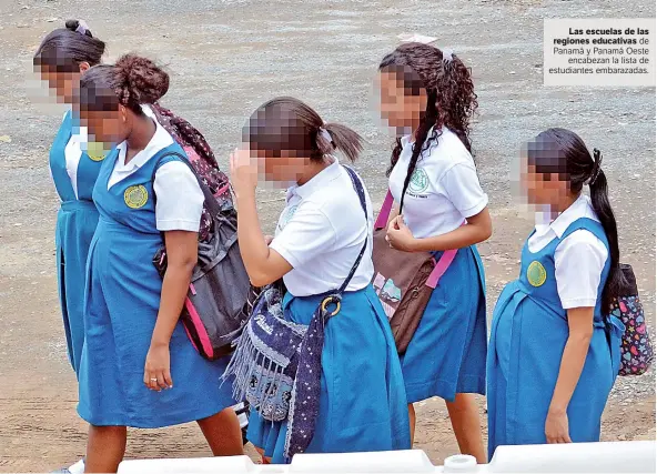  ?? Archivo ?? | La Estrella de Panamá
Las escuelas de las regiones educativas de Panamá y Panamá Oeste encabezan la lista de estudiante­s embarazada­s.