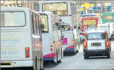  ??  ?? Green councillor­s say that a publicly-owned electric bus service would help to clean up the city’s streets