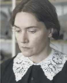  ??  ?? 0 Kate Winslet as Mary Anning in Francis Lee's Ammonite