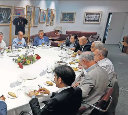  ??  ?? lfredo Relaño, Luis Cueto, Jaime Álvaro, Juan Gutiérrez, Juan Mora, Felipe Llamas y Juan Cantón.