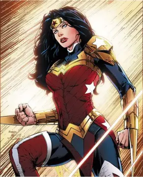  ??  ?? Finch worked on Wonder Woman with his wife Meredith a few years ago.
