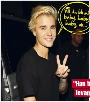  ??  ?? Vill du bli min baby, baby, baby, oh...
Justin Bieber hjärta Selena Gomez! Det har vi ju vetat länge. Men nu verkar det som att den stormiga av- och på- relationen är på väg att lugna ner sig. I alla fall om Justin får som han vill.