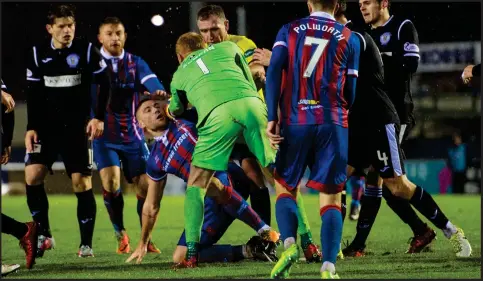  ??  ?? St Mirren showed their needle against Inverness Caledonian Thistle last time out and Gavin Reilly (below) reckons that mettle can see them to the title