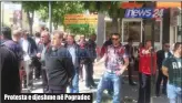  ??  ?? Protesta e djeshme në Pogradec