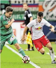  ?? BILD: SN/GEPA/ROITTNER ?? Stefan Lainer gehört bei Meister Red Bull Salzburg zum Stammperso­nal.