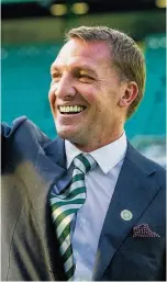  ??  ?? Gaffer Brendan Rodgers embarks on first season as Celts’ gaffer