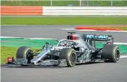  ??  ?? The new 2020 Mercedes F1 car being taken for its shakedown test.