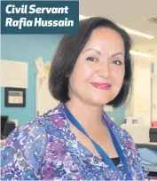  ??  ?? Civil Servant Rafia Hussain Bank worker Alison Mitchell