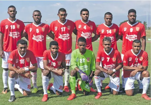  ?? Photo: Waisea Nasokia ?? Rewa football team in the 2018 INKK Mobile Battle of the Giants at the Churchill Park in Lautoka on July 20, 2018.