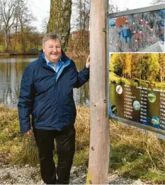  ?? Foto: Bernhard Weizenegge­r ?? Auf Rudolf Feuchtmayr geht die Initiative für neun Premium‰Spazierwan­derwege zurück.