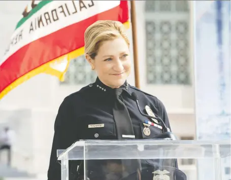  ?? CLIFF LIPSON/ CBS ?? In Tommy, Edie Falco stars as a former high-ranking NYPD officer who becomes the first female chief of police for Los Angeles.