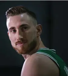  ?? NANCY LANE / HERALD STAFF FILE ?? Gordon Hayward of the Celtics is logging some quality time with the family — while staying in shape.