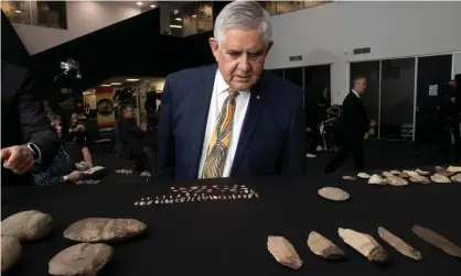  ?? Photograph: Mike Bowers/The Guardian ?? The minister for Indigenous Australian­s Ken Wyatt says the new Ngurra cultural centre in Canberra will facilitate ‘significan­t acts of truth-telling’.