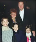  ??  ?? Ruby Wax with her husband, Ed Bye and their three children in 1999